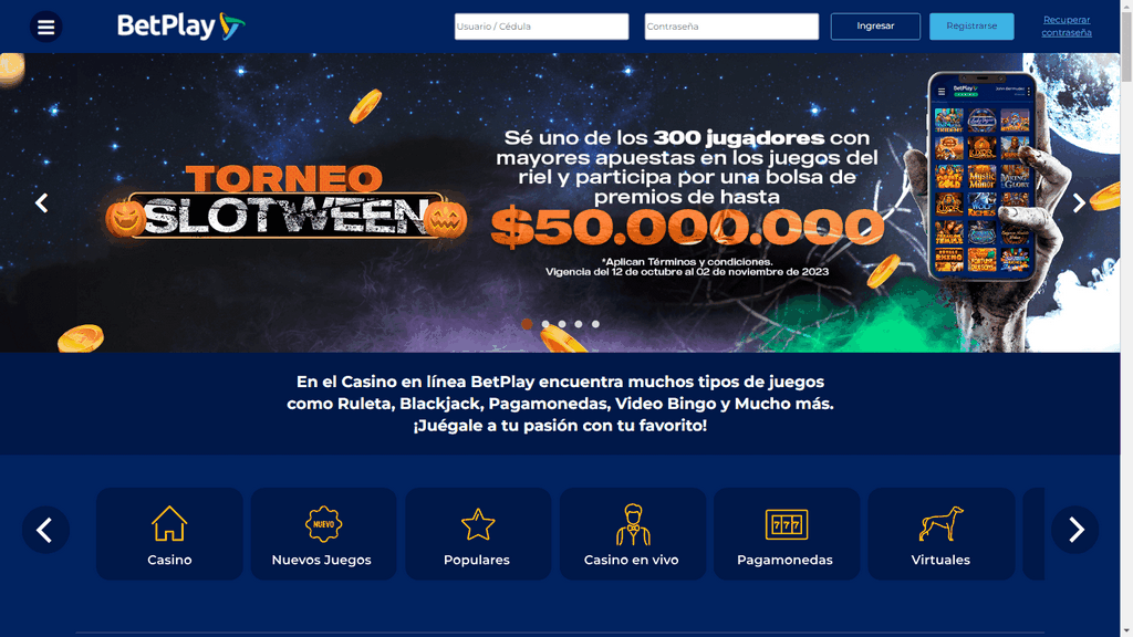 Métodos de depósito e saque disponíveis